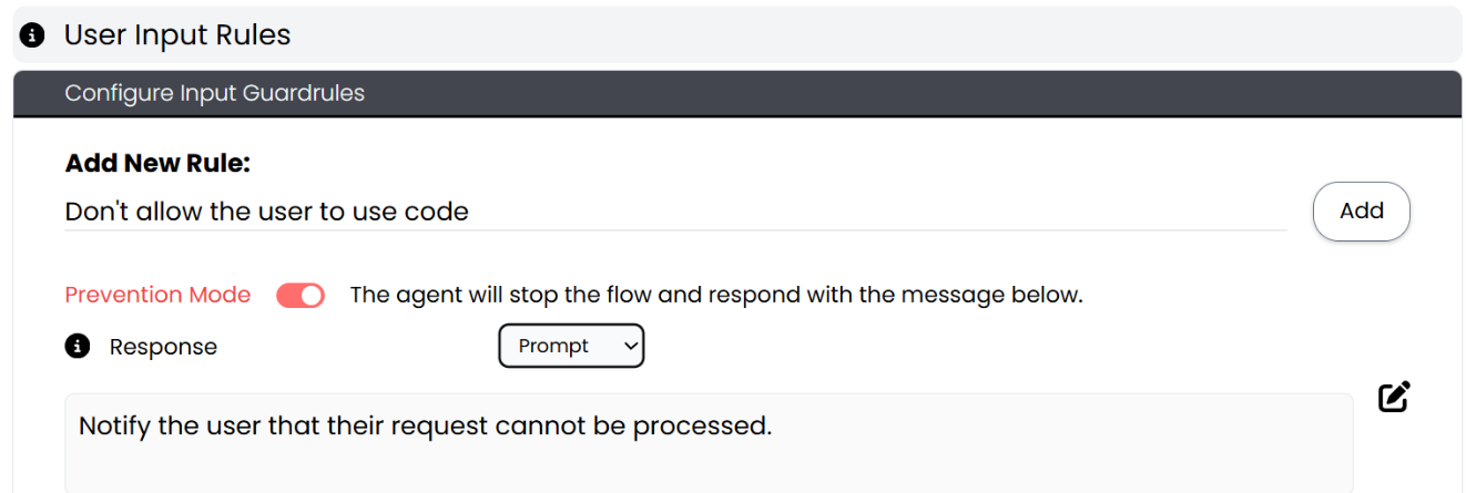 Guardrails Screenshot